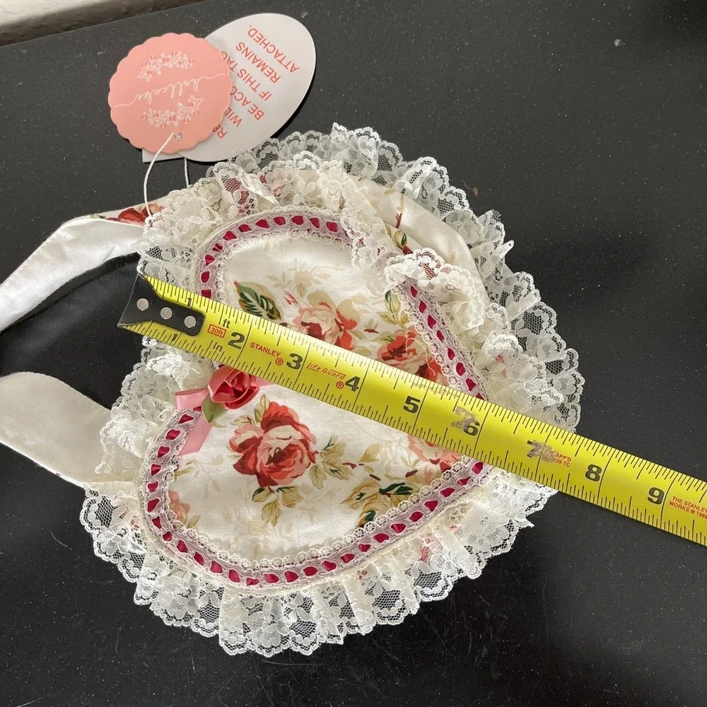 Dollcake Ever After Heart Bag Cream Floral NWT Lace Cottagecore Victorian
